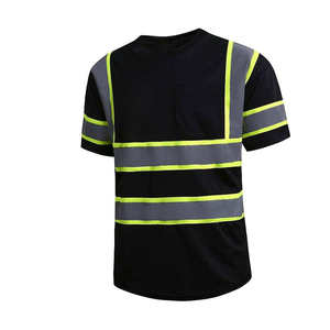 Chemises de sécurité réfléchissantes à haute visibilité en polyester/coton, vêtements de sécurité pour hommes, t-shirts haute visibilité - Product Image 6