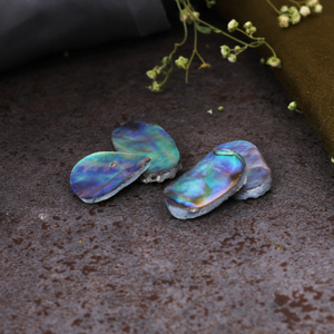 Cabochons en nacre naturelle multicolore irisée, coquillages plats en Paua, pierres précieuses en vrac pour la fabrication de bijoux DIY - Product Image 5