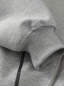 Sudadera con capucha de algodón 100% ecológica e impermeable para mujer, con cremallera de doble cabezal, informal, de manga larga, para invierno - Product Image 5