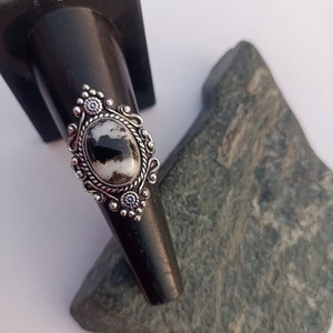 Natural Buffalo Jasper <b>Ring</b> 925 Sterling Silver Handmade Jewelry Gift For Women Birthday Unique Luxury Design - Product Image 4