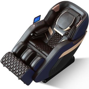 Poltrona Massaggiante Elettrica di Lusso Cinese per Tutto il Corpo SL 4D 3D Shiatsu a Gravità Zero con Massaggio ai Piedi - Blu - Offerta Speciale a Prezzo Conveniente - Product Image 2