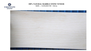 Revêtement mural en pierre naturelle de marbre Silvia, haute qualité, application pour sol de salon, intérieur/extérieur, durable, 100% naturel - Product Image 2
