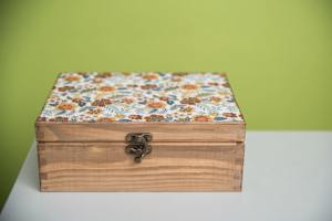 กล่องไม้พิมพ์ลายสำหรับใส่ไพ่ กล่องใส่เครื่องประดับ กล่องไม้พิมพ์ลายสำหรับเก็บของ สำหรับโป๊กเกอร์และบริดจ์ กล่องขายส่ง - Product Image 3