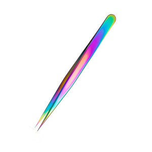 Pince à épiler pour extensions de cils en acier inoxydable, écologique, vente en gros, outils manuels réutilisables, durables, longueur 10 mm, haute qualité - Product Image 1