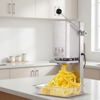 Nouvelle machine à frites torsadées électrique portable, coupe-pommes de terre en spirale, 100 kg/heure, haute productivité automatique pour frites bouclées