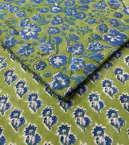 Tissu indien 100 % coton imprimé à la main, unique et magnifique, idéal pour la mode féminine et l'artisanat (vente en gros) - Product Image 3