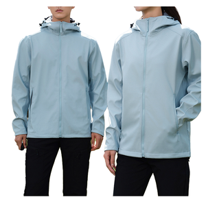 Veste d'hiver softshell doublée en polaire avec fermeture éclair pour activités de plein air - Imperméable, coupe-vent et chaude pour la randonnée et le camping - Product Image 2