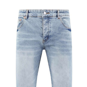 Jeans pour hommes coupe droite, directement de l'usine, denim en coton de haute qualité, pantalons décontractés confortables, vente en gros - Product Image 4