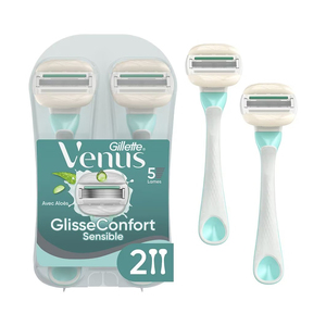 Maquinilla de Afeitar para Mujer, Maquinilla de Afeitar de Cinco Cuchillas Avanzadas, Sistema Gillette Venus Embrace para una Protección de la Piel Suave y un Cabello de Calidad Profesional - Product Image 1
