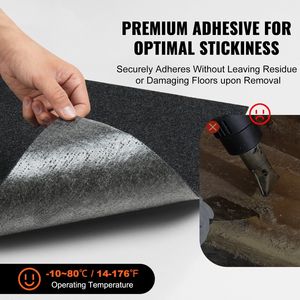 Piastrelle per Pavimento in Moquette Autoadesive 24 X 24, Design Morbido Imbottito con Adesivo per Facile Installazione Fai-da-Te - Product Image 5