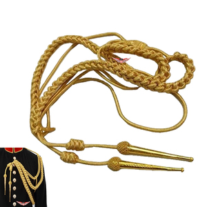 Golden <b>Braided</b> Aiguillette Metallic Uniform Shoulder Aiguillette - Product Image 5