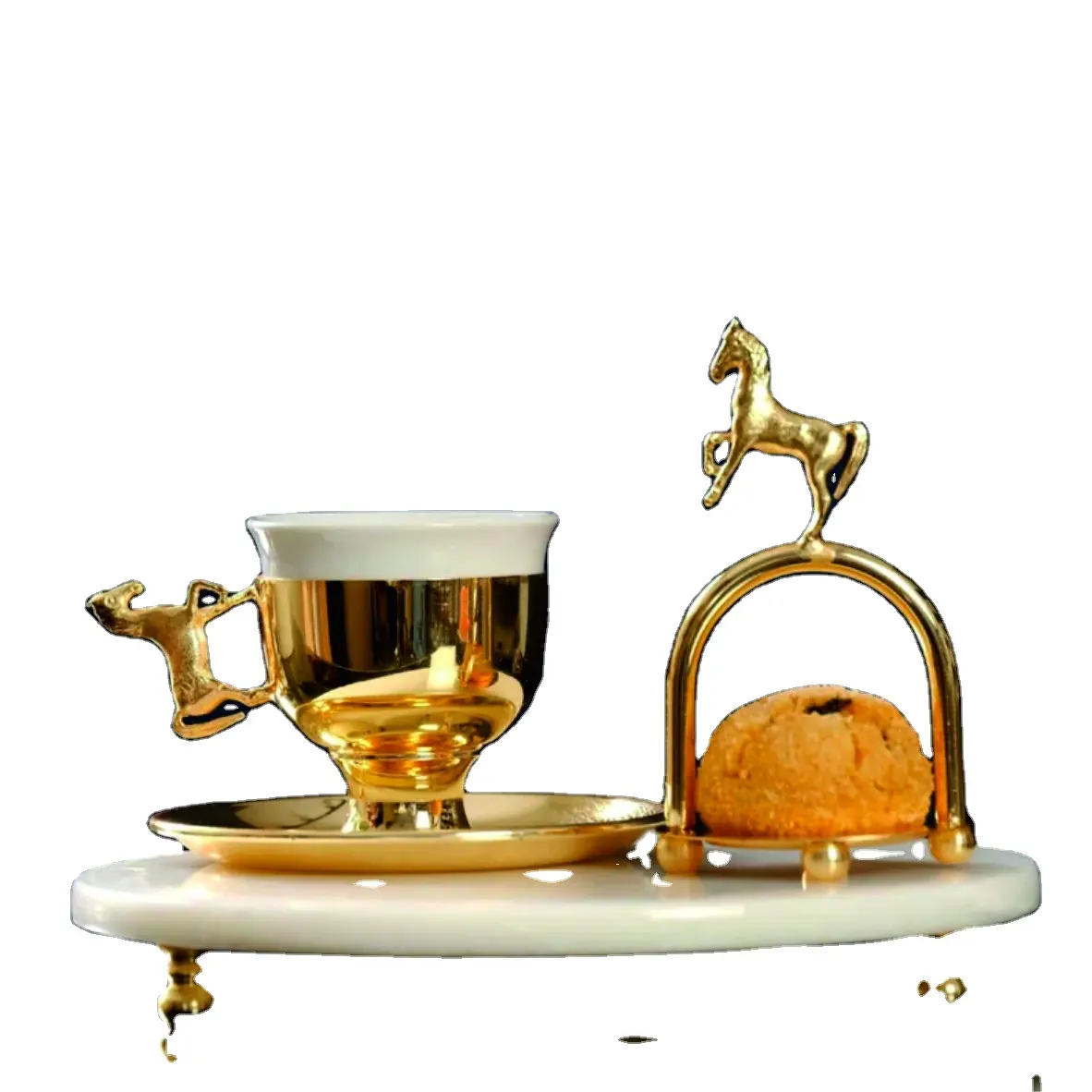 New Arrival Serving plate & cup Made in India Round food serving luxury set chafing dish buffet set restaurant equipment