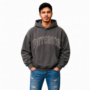 Sweat à capuche streetwear personnalisé en molleton de coton épais – Vente en gros – Sweat à capuche de marque streetwear pour homme - Product Image 3