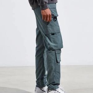 กางเกงขายาวคอร์ดูรอยทรงตรงคุณภาพดีที่สุดสำหรับผู้ชาย กางเกงลำลองแบบมีกระเป๋าใหญ่ กางเกงคาร์โก้สไตล์สตรีทแวร์ - Product Image 3