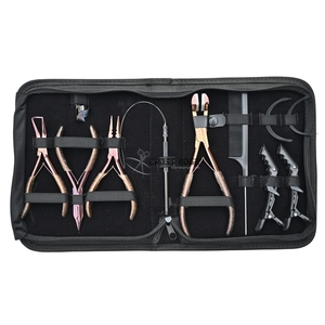 Professional Grade <b>Hair</b> Extension Tools Set Three Hole Nano Ring Pliers Micro Bead Remover and <b>Hair</b> Parting Comb Salon Use - Product Image 1