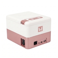 Imprimante thermique de reçus et d'étiquettes POS P20 Mini 58 mm couleur or rose avec USB+BT noir et blanc en stock