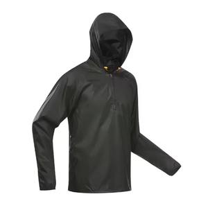 Wholesale <b>Mens</b> Waterproof <b>Soft</b> <b>Shell</b> Hooded Running Rain <b>Jacket</b> With Zipper Breathable & Windproof For Outdoor Activities - Product Image 6