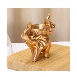 Elegant <b>Elephant</b> Showpiece with Candle Holder for Home <b>Decor</b> Lucky <b>Elephant</b> Statue Decorative Accent for Living Room Office - Product Image 1