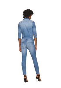 Combinaison en jean moulante respirante pour femme, de haute qualité, à prix abordable, fabriquée au Bangladesh - Product Image 3