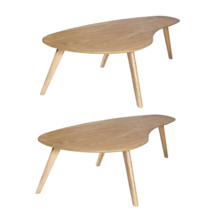 Table basse en bois de teck au design moderne Meubles en bois massif de haute qualité pour le salon Couleur bois naturel Origine indonésienne - Product Image 2