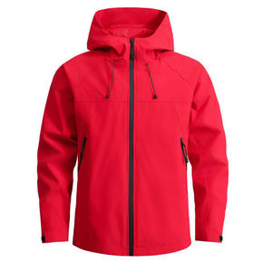Chaqueta Cortavientos Unisex de Lona Recubierta, Impermeable, Transpirable, con Cuello Alto, Ligera, con Cierre, para Pesca y Senderismo al Aire Libre - Product Image 4