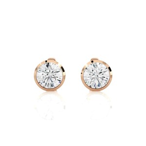 Wholesale Round Brilliant Lab Diamond Stud <b>Earrings</b> 925 Sterling <b>Silver</b> 10K <b>Solid</b> Gold Minimalist Unisex Fashion Stud <b>Earrings</b> - Product Image 5