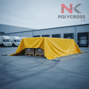 Bâche en PE économique – Housse en plastique robuste et imperméable pour camions et entrepôts extérieurs, protection de marchandises et d'équipements - Product Image 2