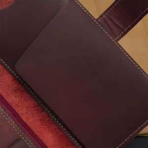 Portefeuille long en cuir de vachette véritable pour homme, porte-passeport de luxe, pochette de voyage multifonction, vente en gros - Product Image 4