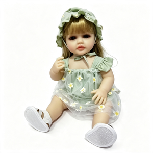 Poupée bébé réaliste en silicone personnalisée, poupée reborn en vinyle corps entier, poupée bébé fille nouveau-né réaliste - Product Image 1