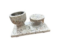 Meilleures ventes 2026 : Ensemble de boîte et plateau porte-encens en bois d'acacia et résine, personnalisé, de haute qualité, écologique, pour aromathérapie