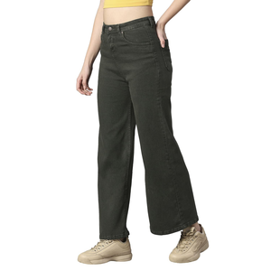 Premium Quality Women <b>Denim</b> Pants Soft Comfortable <b>Stretch</b> Cotton Blend Fabric Perfect for Travel Work Lounge - Product Image 3