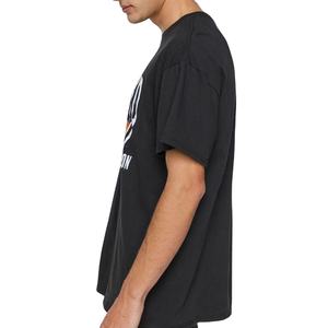 T-shirts décontractés en coton 100 % pour hommes, tricotés avec motif imprimé numérique, anti-plis et séchage rapide – Vente en gros - Product Image 2