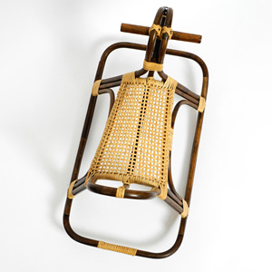 Children riding toys rattan rocking horse <b>top</b> rated kids toy sustainable cane animal rocker - Product Image 3