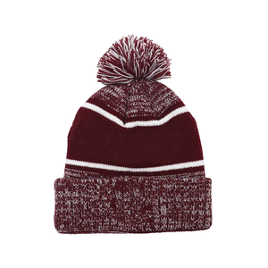 Ensemble Écharpe et Bonnet Tricotés Marron et Blanc Alabama A&M - Ensemble Cadeau Premium de Vêtements d'Hiver pour le Jour de Match HBCU - Tenue Universitaire - Product Image 4