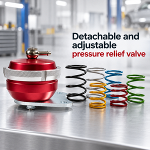 RY TURBO Nuevo Turbo Rojo Desmontable y Ajustable con Válvula de Descarga Externa para Kit de Control con Válvula de Descarga y 6 Resortes - Product Image 1