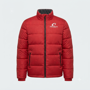 Direct Factory Made Men's Hooded <b>Waterproof</b> Puffer <b>Jacket</b> Fashion Full Zipper Custom Logo Front Outdoor Casual Style Solid - Product Image 5