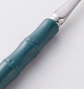 Ensemble de couverts en acier inoxydable avec poignée bleu océan, fourchette, cuillère, baguettes, design minimaliste, pour la cuisine et les voyages - Product Image 2