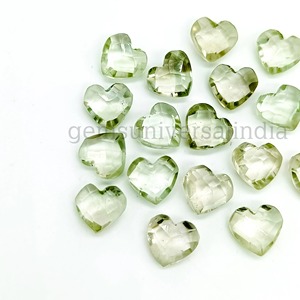 Ametista Verde Natural en Forma de Corazón de 8mm, Facetada, Tallada a Mano, Piedra Preciosa Suelta, Cristal Curativo, Precio al por Mayor, para Fabricación de Joyería - Product Image 6