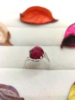 Bague en quartz titane rhodolite, bijou élégant en cristal, cadeau de mode unique pour femmes et jeunes filles, bague de fiançailles