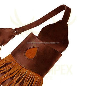 Ensemble de flèches de chasse de haute qualité, nouvelle conception, pointe en acier, plume en plastique, manche en cuir PU, carquois, 5 pièces, accessoires haut de gamme - Product Image 2