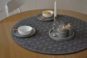 Sous-verres ronds en feutre non tissé, design bohème, tapis et coussinets résistants à la chaleur - Product Image 5