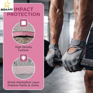 Non <b>Slip</b> Grip Workout Gloves for Men & Women, Weight Lifting Gloves with Wrist Support, Pull Ups, Cycling, Fitness, Home Workout - Product Image 5