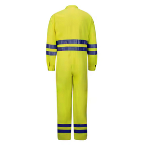 Fire Resistant FR <b>Construction</b> Safety Working <b>Overall</b> Suits Men's Cotton Coverall Dangri Reflective Mechanic Workwear Uniform - Product Image 2
