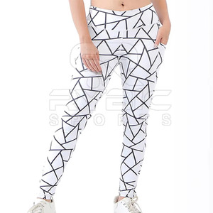 Leggings sur mesure pour femmes, taille haute, mode, fitness, yoga, tissu extensible premium - Product Image 4