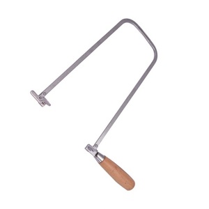 Cadre de scie à frettes fixe de haute qualité, type carré profond de 300 mm, finition thermolaquée bleue avec poignée en bois, outils de fabrication de bijoux - Product Image 4