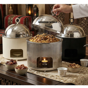 Calentador de Alimentos Metálico de Primera Calidad, Suministros para Hoteles, Cacerola de Diseño Clásico, Elegante y Moderna, Olla Metálica Nueva - Product Image 1