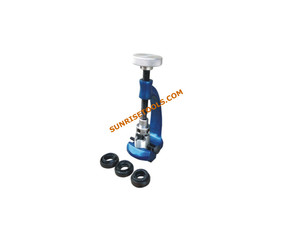 Outil de sertissage de bijoux en métal bleu SUNTOOLS/STIPL avec bouton réglable et trois anneaux en caoutchouc noir pour l'ouverture de boîtiers de montres - Product Image 2