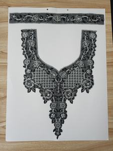 Elegantes diseños de bordado a mano para el cuello, estilos tradicionales y modernos, parches para mujer, apliques bordados personalizados para coser en la ropa. - Product Image 5