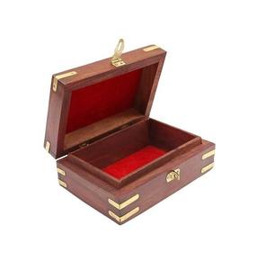 Caja de Almacenamiento de Madera Hecha a Mano con Patrón Grabado para Decoración del Hogar y Mercado de Regalos - Product Image 1