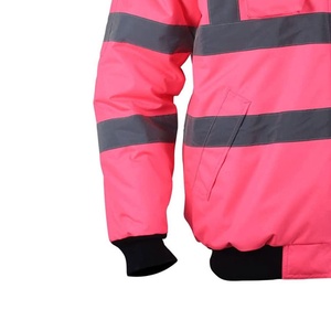 2026 High Visibility Softshell Reflective Tape Safety Construction Working Zipper Working Safety <b>Jacket</b> - Product Image 5